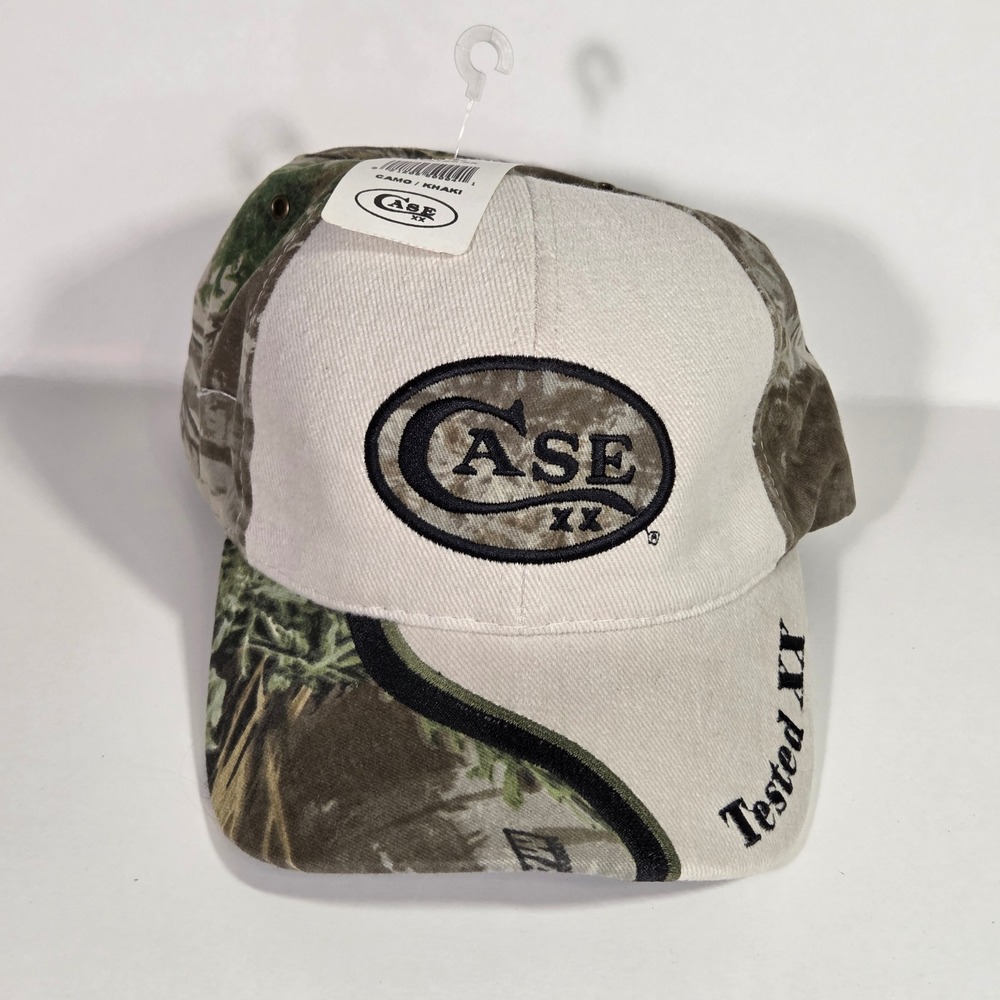Case XX Hat Camo Khaki Embroidered Tested XX Baseball Cap Made in USA NWT